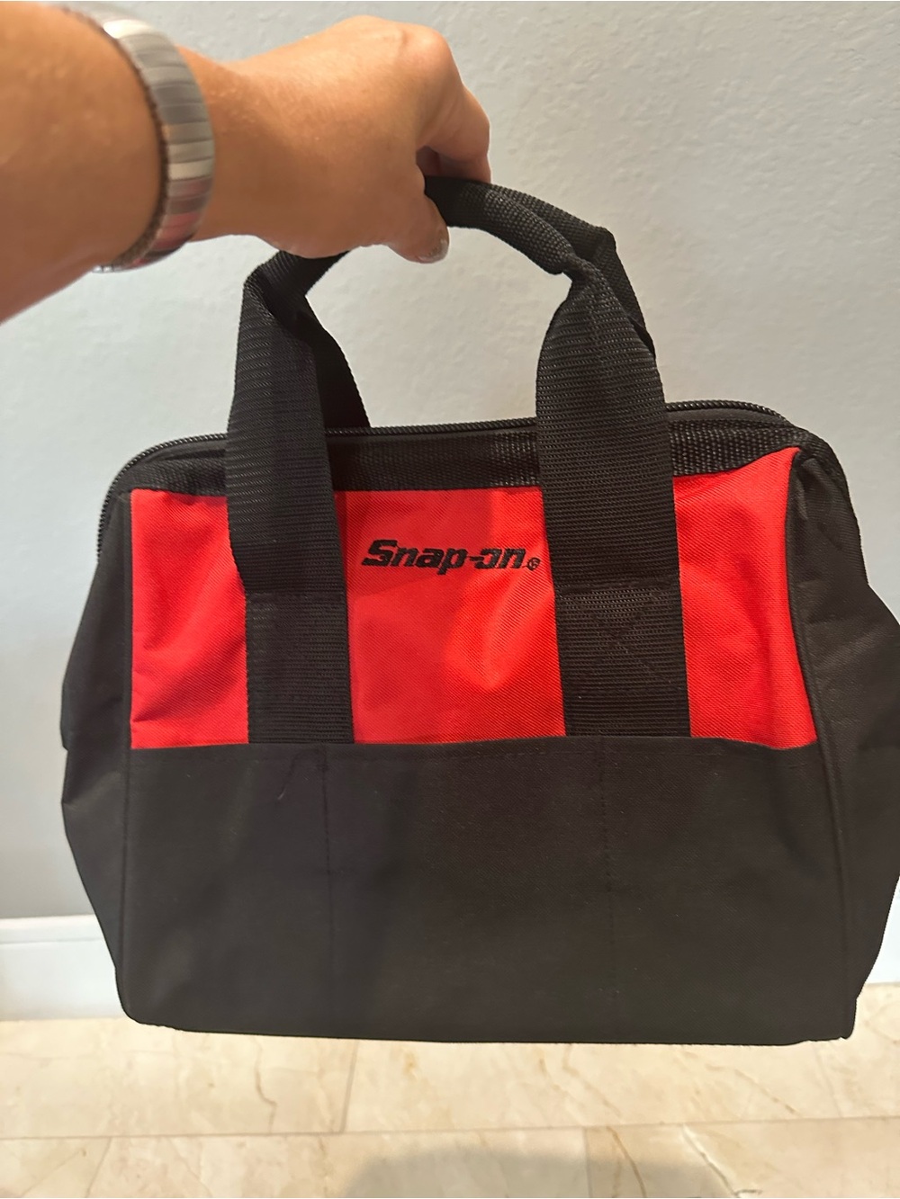 Snap On Tools Canvas Bag Drill Storage EUC